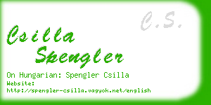 csilla spengler business card